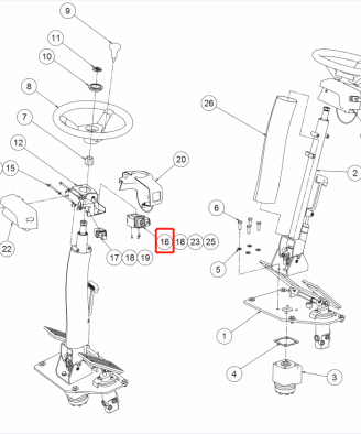 control lever 920930.0057/920930.0049