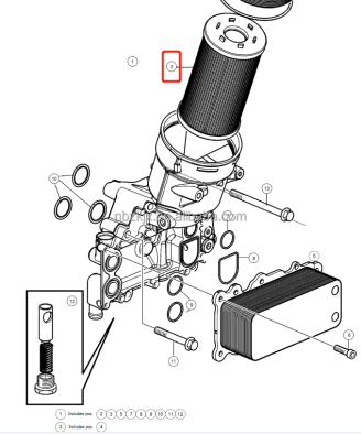 diesel engine oil filter